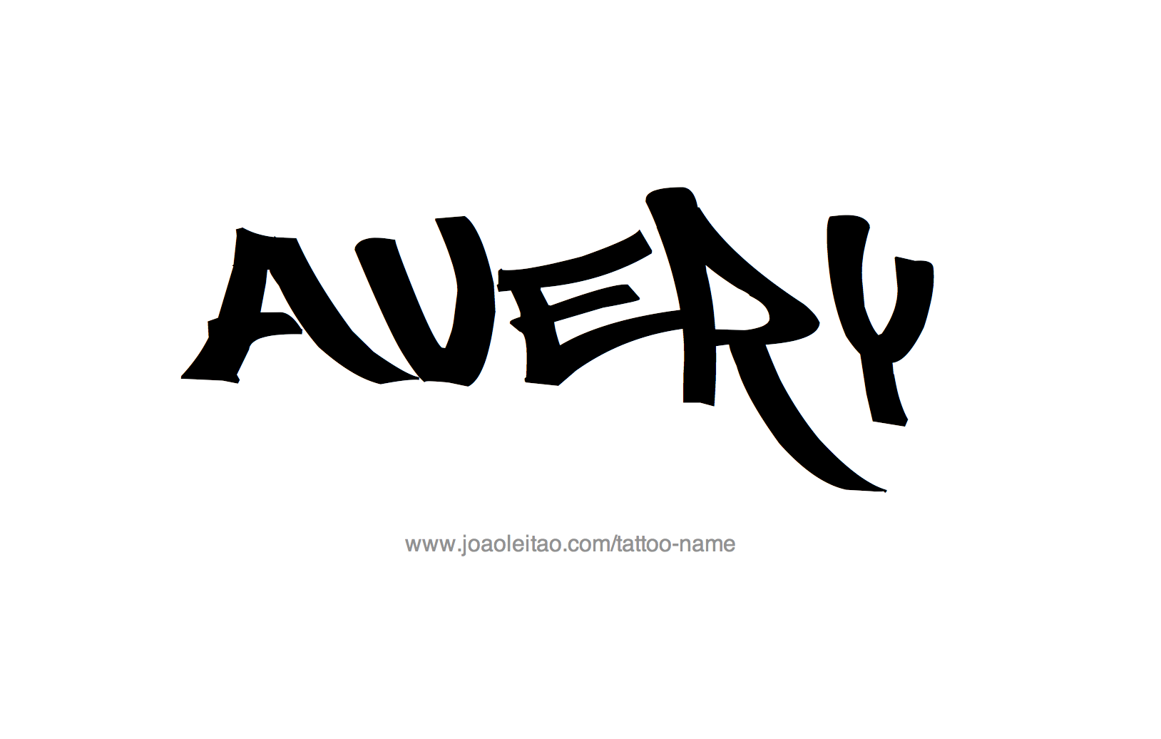 Avery Name Tattoo Designs